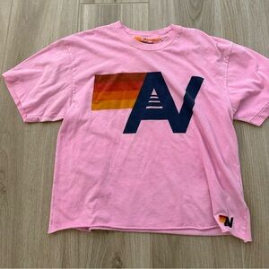 Pink Aviator Nation short sleeve T shirt 
Size Medium